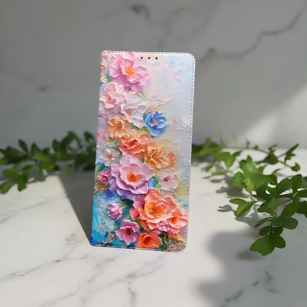 Samsung Galaxy S25 - Funda de cuero con tapa magnética