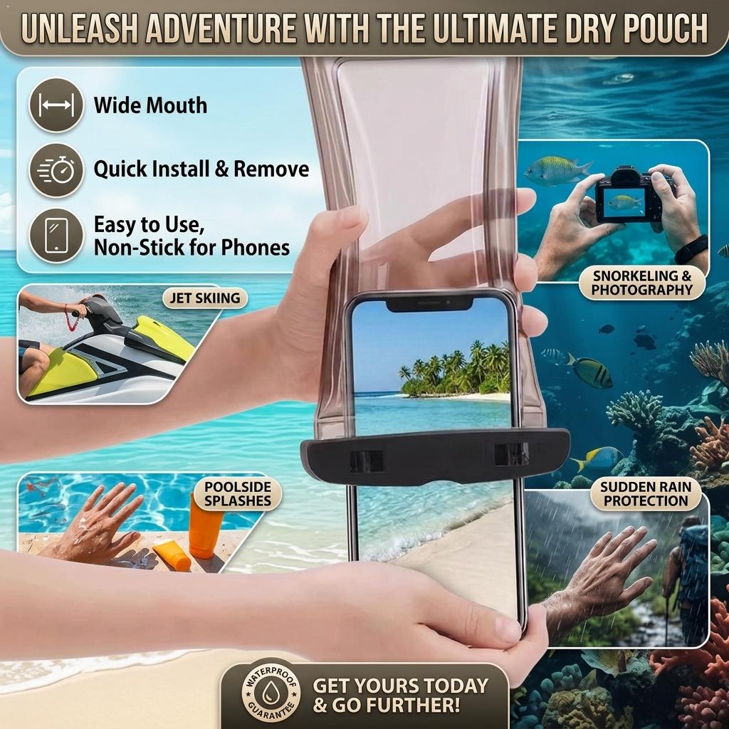 Funda Impermeable Transparente - Phone Accessories Pouch reseña y precio